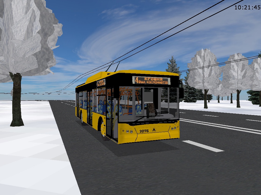 Житомир, ЛАЗ E183D1 № 2076 (маршрут № 4) Житомир, ЛАЗ E183D1 № 2076 (маршрут № 4)
