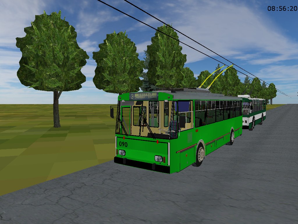 Житомир, Škoda 14Tr89/6 № 090 (маршрут № 3) Житомир, Škoda 14Tr89/6 № 090 (маршрут № 3)