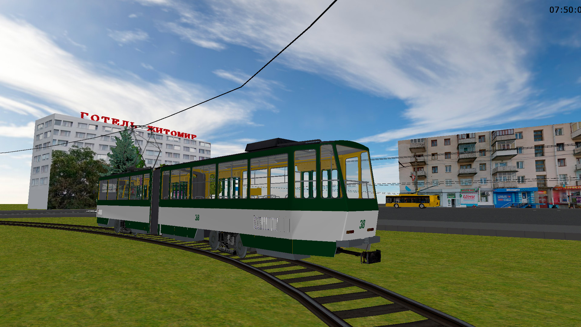Житомир, Tatra KT4SU № 38 (маршрут № Т) Житомир, Tatra KT4SU № 38 (маршрут № Т)