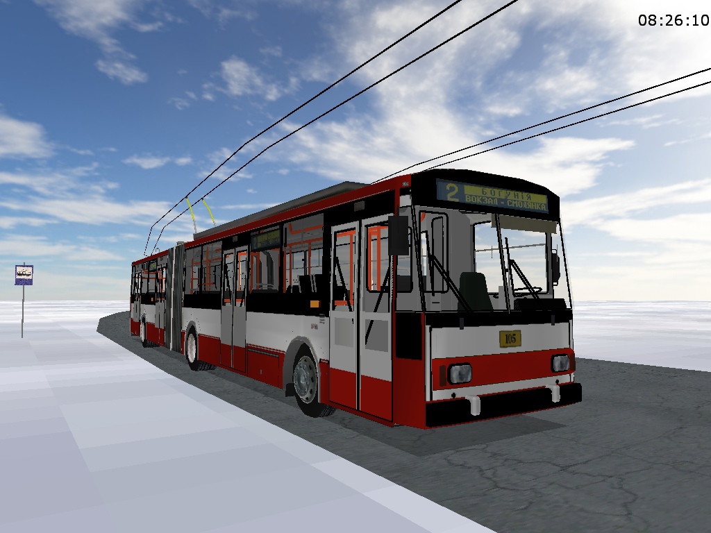 Житомир, Škoda 15TrM № 105 (маршрут № 2) Житомир, Škoda 15TrM № 105 (маршрут № 2)