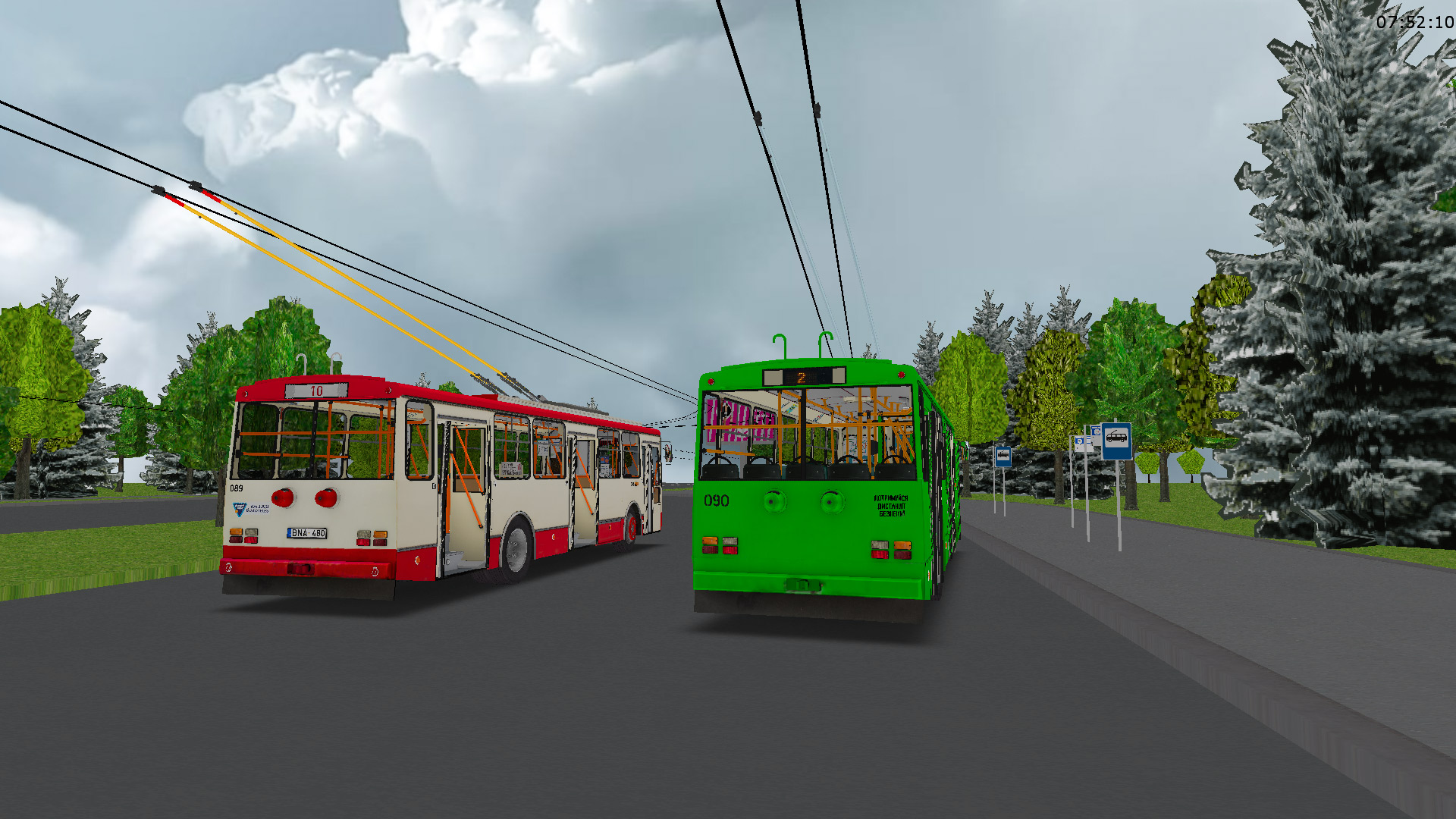 Житомир, Škoda 14Tr02/6 № 089 (маршрут № 10)
Житомир, Škoda 14Tr89/6 № 090 (маршрут № 2) Житомир, Škoda 14Tr02/6 № 089 (маршрут № 10)
Житомир, Škoda 14Tr89/6 № 090 (маршрут № 2)